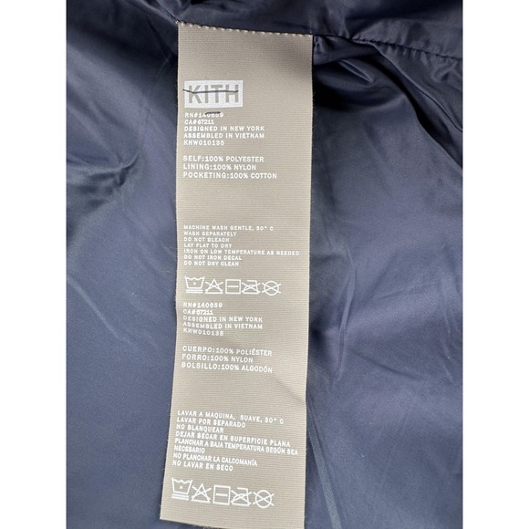 Kith & Kin Pinehurst Jacket Mens Small Blue Sherpa Fleece Paisley Bomber Snap - Picture 11 of 12